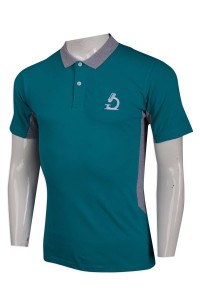P1047 Men's Contrast Collar Polo Shirt Slim Fit 94% Cotton 4% spandex Polo Shirt Supplier